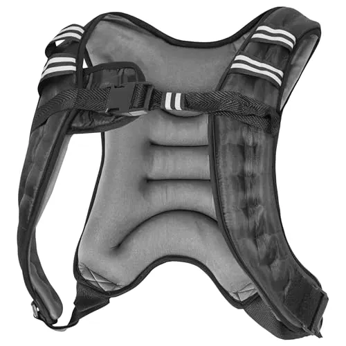 GORILLA SPORTS Gewichtsweste 10kg - Gewichtswesten für intensives Training, verstellbar und inklusive Gewichtstaschen für individuelles Krafttraining.