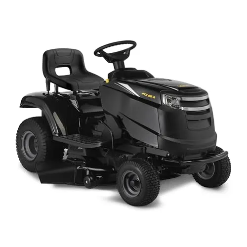 Alpina Benzin Rasentraktor AT3 98A - 98 cm Schnittbreite, leistungsstarker Einzylindermotor und ergonomisches Lenkrad für müheloses Mähen bis 4800 m²