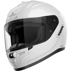 SENA Phantom Helm weiß, L - Motorradhelm mit integriertem Kommunikationssystem, aerodynamisches Design und unübertroffener Klangklarheit für ein revolutionäres Fahrerlebnis.