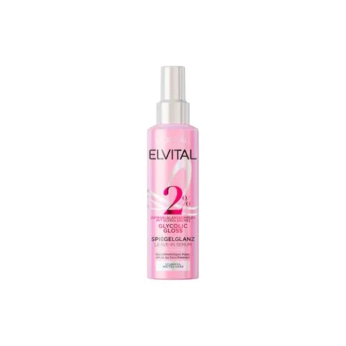 L'Oréal Paris Elvital Glycolic Gloss Haarpflege Serum – Glanz-Behandlung mit Glykolsäure für gesundes Haar, 150ml