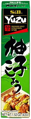 S&B Zitronenpaste – Original japanische Yuzupaste mit 26 % Yuzu – in einer praktischen Tube – 1 x 43 g