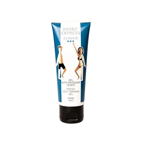Academie Bronz'Express Gel Teintée 75 ml - Selbstbräuner für normale Haut, passt sich individuell an und sorgt für eine langanhaltende, natürliche Bräune.
