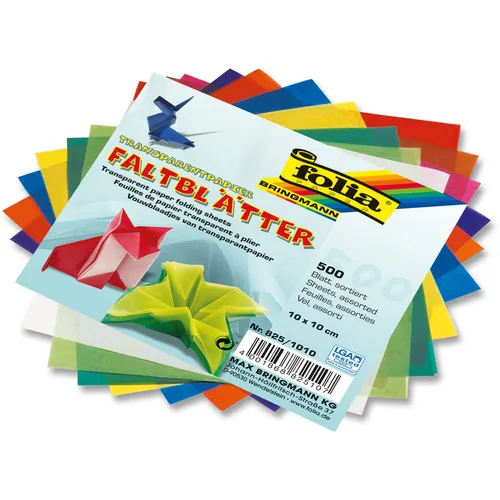 folia Transparentpapier-Faltblätter, 100 x 100 mm