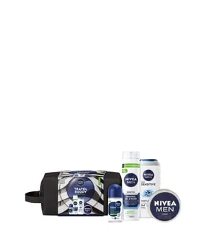 NIVEA MEN Travel Buddy Skincare Kit – Körperpflegeset für Männer - Das NIVEA MEN Travel Buddy Set vereint essentielle Pflegeprodukte für Männer in einer praktischen Kulturtasche. Ideal für unterwegs, sorgt es für sanfte Reinigung, intensive Feuchtigkeit und einen frischen Duft.