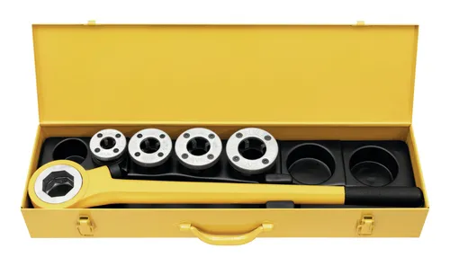REMS Gewindeschneidkluppe EVA 1/2-1 1/4" - Installateurwerkzeuge, präzises Gewindeschneiden für Sanitärinstallationen, robust und langlebig.