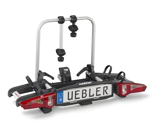 UEBLER i21 Fahrradträger 15900 - Faltbar für 2 Räder - Fahrradträger für 2 Fahrräder, faltbar und kompakt. Ideal für Elektrofahrräder, mit patentiertem iQ-Verschluss für einfache Handhabung und hohe Sicherheit.