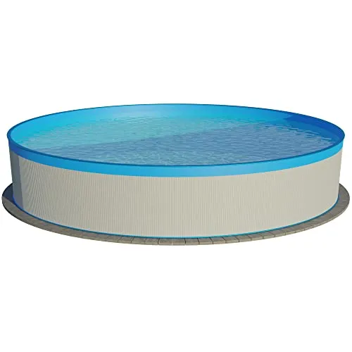 Planet Pool Rundpool Stahlwandpool 360x84 cm - Rundpool aus verzinktem Stahl mit UV-stabilisierter PVC-Folie, ideal für Familien mit Kindern ab 6 Jahren. Genießen Sie erfrischende Sommertage im eigenen Garten!