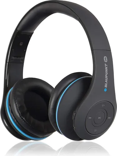 Blaupunkt HPB 20 BK Bluetooth Kopfhörer - Kopfhörer mit kabelloser Bluetooth-Technologie, ideal für Musikgenuss und Telefonate, in elegantem Schwarz.