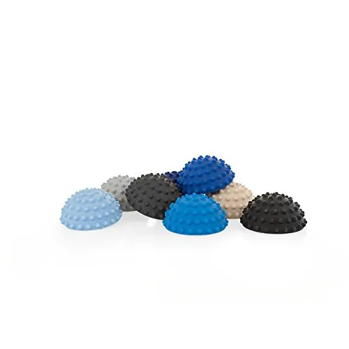 AFH Webshop 8er-Set | Therapie Balance Igel Mini EXTRA Strong in trendigen Blautönen | Durchmesser: 9 cm | Gymnastik Igel | Igelball | Kleiner Balance Igel, ideal für Kinder
