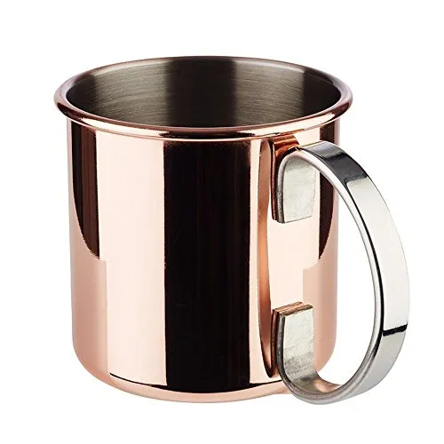 APS 93310 Becher MOSCOW MULE, Ø 9 cm, Höhe 9 cm, 0,45 Liter Edelstahl, Kupfer-Look, hochglanzpoliert