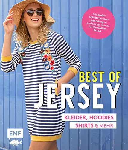 Best of Jersey – Kleider, Hoodies, Shirts und mehr: Von Größe 34–44 – Mit 6 Schnittmusterbogen in praktischer Tasche