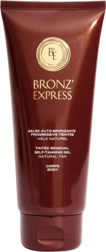Académie Bronz'Express Tinted Gradual Self-Tanning Gel 200 ml - Selbstbräuner für alle Hauttypen, sorgt für eine natürliche, gleichmäßige Bräune ohne Streifen. Ideal für tägliche Anwendung mit Feuchtigkeitswirkung.