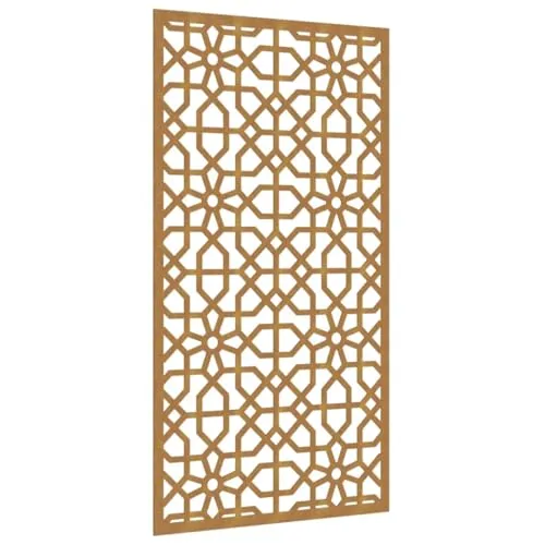 Garten Wanddeko Maurisches Design - Cortenstahl vidaX - Hochwertige Gartendeko aus Cortenstahl mit maurischem Muster, verleiht Ihrem Garten einen einzigartigen Akzent und besticht durch seine Rostpatina.