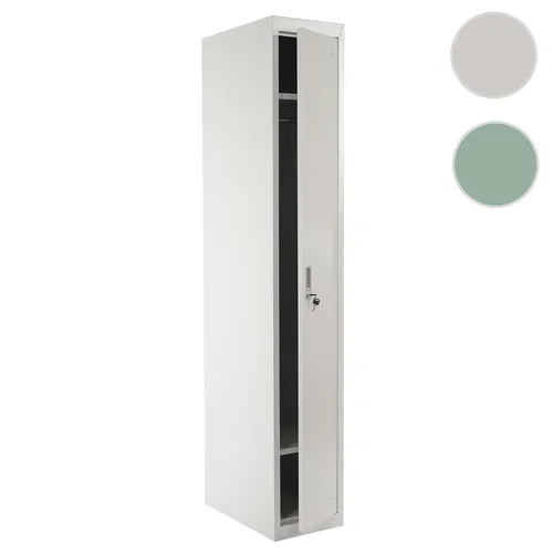 Spind Boston - Kleiderspind Umkleideschrank - Kleiderspind aus Metall, abschließbar und ideal für Umkleideräume. Mit einer Höhe von 180 cm und in mint-grün oder grau erhältlich.