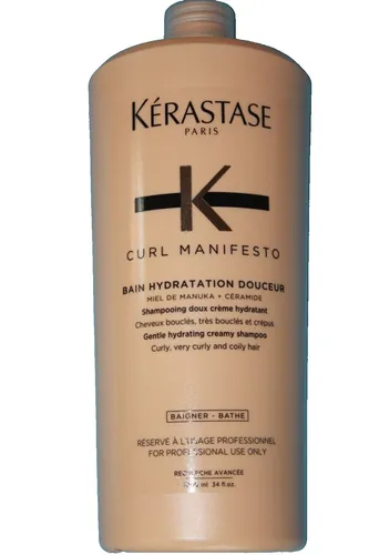 Kerastase Curl Manifesto Shampoo 1000ml - SONDERGRÖSSE - Shampoo für lockiges Haar in praktischer 1000ml SONDERGRÖSSE, ideal zum Definieren und Pflegen Ihrer Locken.
