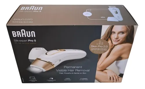 BRAUN Silk-expert Pro 5 PL5140 IPL Haarentferner - IPL-Gerät für Damen mit 3 Geschwindigkeitseinstellungen und automatischem Modus, ideal für sanfte Haarentfernung im Gesicht, Achseln und mehr.