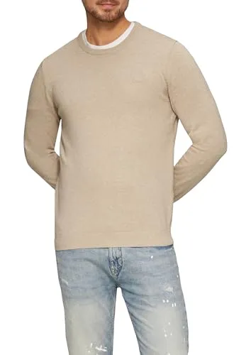 s.Oliver Baumwollpullover mit Logo-Stickerei - Klassischer Baumwollpullover im Regular Fit mit Rundhalsausschnitt und Rippbündchen. Ideal für lässige Outfits und gemütliche Tage.