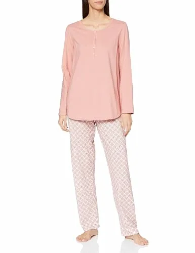 CALIDA Lovely Nights Pyjama für Damen - Schlafanzüge für Damen, aus 100% Bio-Baumwolle mit einem bequemen stoffbezogenen Gummibund für höchsten Tragekomfort.