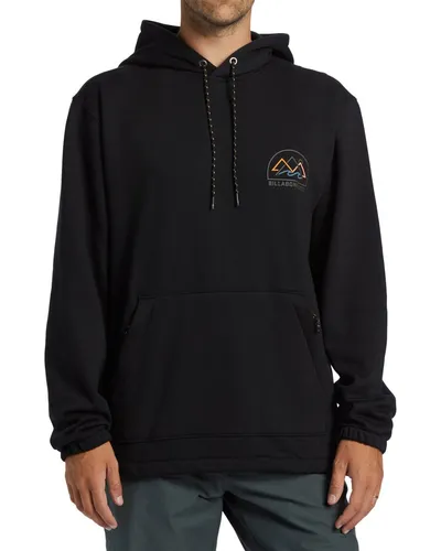 Billabong Hoodie Compass, schwarz - Stylischer Kapuzenpullover - Sweatshirts mit 60% Polyester und 40% Baumwolle, maschinenwaschbar, ideal für lässige Looks und gemütliche Tage.