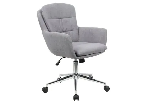 SVITA Schreibtischstuhl MARTE - Höhenverstellbarer Drehstuhl in Grau - Bürostuhl mit ergonomischem Design, ideal für Büro und Home Office, höhenverstellbar für optimalen Sitzkomfort auf verschiedenen Bodenarten.