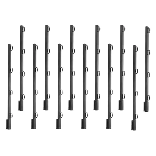 VEVOR Übersteigschutz Zaunerhöhung 12er-Pack – Stacheldrahtarm 815 mm - Erhöhen Sie Ihren Zaun um 815 mm mit diesen robusten Zaunerhöhungen aus hochwertigem Stahl. Ideal für mehr Sicherheit und Privatsphäre, inklusive einfachem Montageset für eine schnelle Installation.