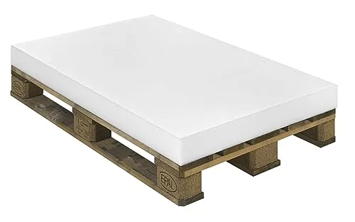sleepling Schaumstoffzuschnitt für Palettenkissen 120 x 80 x 10 cm, Schaumstoff, Schaumstoffpolster, Schaumstoffmatte, Schaumstoffplatte, Polsterauflage Matratze, (RG 24 kg)