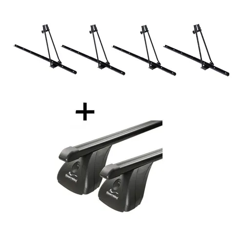 VDP Dachträger für Opel Astra H 3 Türer - Dachgepäckträger Set mit 4x Fahrradträger ORION, ideal für den sicheren und einfachen Transport aller Fahrräder bis 15 kg. Perfekte Passform für Opel Astra H 2004-2011.