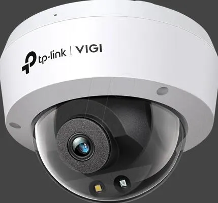 TP-Link IP-Kamera Vigi C240 - 4 MP Outdoor LAN Kamera, Farbaufnahmen bei Nacht dank LED-Strahler, PoE und IP67 Schutzklasse