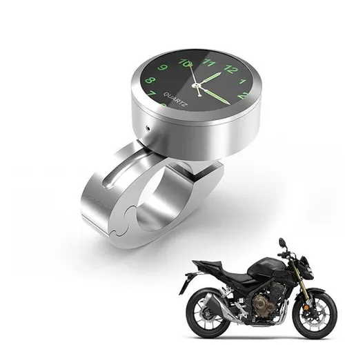 A76C Einbau Motorrad Lenker Uhr Zeitanzeige Zeituhr beleuchtet Quarzuhr Digital