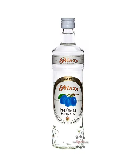 Prinz Pflümli-Schnaps 0,7l - Obstbrände - Leckere Zwetschken-Spezialität aus der Feinbrennerei Thomas Prinz, jetzt in praktischer 0,7 Liter-Flasche für genussvolle Momente.
