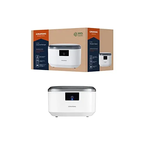 Grundig UC 5620 Ultraschallreiniger - 500 ml Wassertank, 50 Watt Leistung, hocheffiziente und schonende Reinigung für Schmuck, Zahnbürsten und mehr