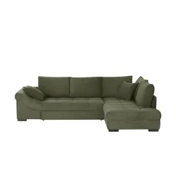 Ecksofa Allegro - Grünes Stoffsofa mit großzügigen Maßen - Stilvolles Ecksofa Allegro in grün, ideal für gemütliche Wohnzimmer. Maße: 303x92x202 cm. Hochwertige Materialien und 5% Willkommens-Gutschein bei Newsletter-Anmeldung!
