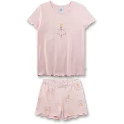 Sanetta Pyjama in Rosa, Größe 98 für Kinder - Bequemer Sanetta Pyjama in Rosa, ideal für einen erholsamen Schlaf. Aus hochwertiger Baumwolle und Modal, mit elastischem Bund und lockerem Schnitt für optimale Bewegungsfreiheit.