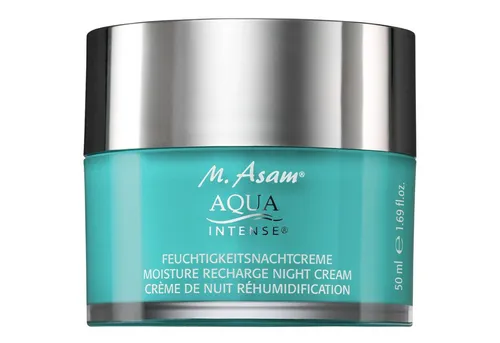 M. Asam AQUA INTENSE Hyaluron Nachtcreme (50 ml) - Nachtpflege für intensive Regeneration, spendet Feuchtigkeit und verbessert die Hautschutzbarriere. Ideal für empfindliche Haut dank parfümfreier Textur.