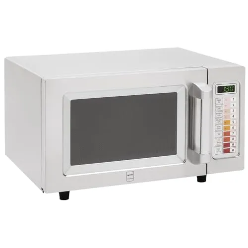 METRO Professional Mikrowelle GMW1125 - Edelstahl 25L, 100 Programme - Mikrowelle mit 25L Innenraum, 100 Programmen und 5 Leistungsstufen. Ideal für die Gastronomie, hygienisch und leicht zu reinigen dank Edelstahl und flacher Oberfläche.