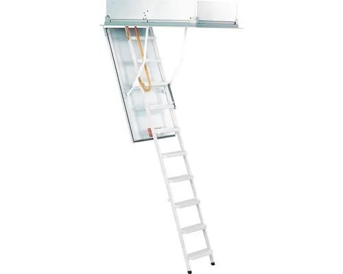 Minka Dachbodentreppe Typ 12 Solid 120 x 70 cm - Brandhemmend und Stabil - Produktart: Treppe, ideal für den sicheren Zugang zu Dachräumen, mit geprüfter Qualität für zuverlässige Nutzung.