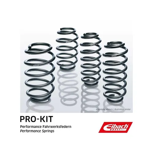 EIBACH Pro-Kit Fahrwerkssatz E10-46-015-04-22 für Hinterachse - Blatt- & Spiralfedern, optimiert für eine verbesserte Fahrdynamik und Handling, ideal für Fahrzeuge ohne Niveauregulierung.