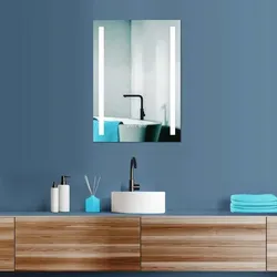 HOKO Badspiegel LED Antibeschlag 50x70 cm mit Touch-Schalter - Badspiegel mit Antibeschlag-Funktion und wählbarer Lichtfarbe (2700-6500 K). Ideal für kleine Badezimmer, energieeffizient und mit Memory-Funktion für den Lichtschalter.