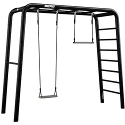 BERG PlayBase Medium + Active Set - Klettergerüst für Spiel, Sport und Entspannung, mit wetterfestem, langlebigem Design und einfacher Installation ohne Beton.