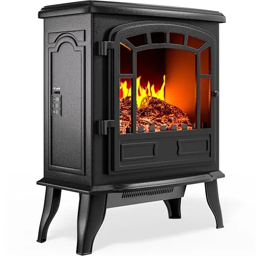 Kamin Elektro Heizer Yh20 - 2.000 W, regelbare Heizleistung und täuschend echte Flammenillusion für gemütliche Atmosphäre