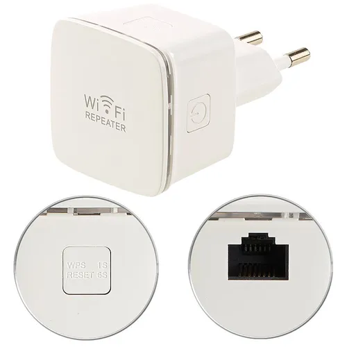 7links Mini-WLAN-Repeater WLR-350.sm mit Access-Point & WPS-Knopf, 300 Mbit/s