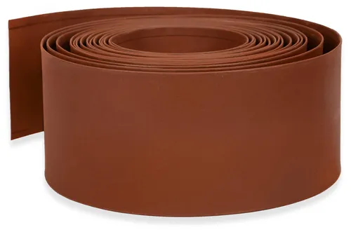 UNUS® Rasenkante 10 Meter Beeteinfassung in Rostoptik - Kanteneinfassung aus Metall mit 14 cm Höhe, ideal zur ansprechenden Beetumrandung und einfachen Pflege des Rasens.