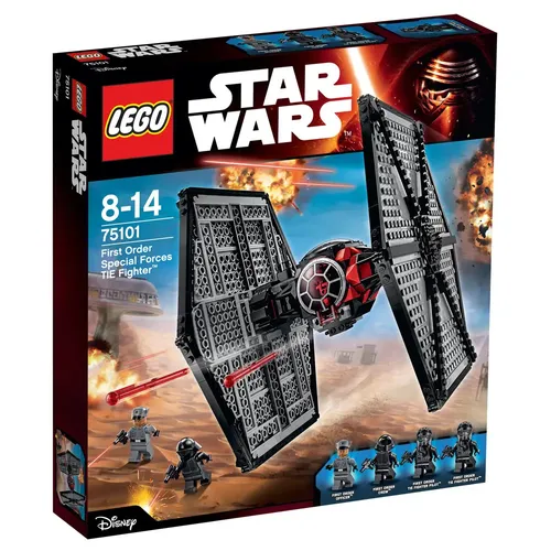 LEGO® Star Wars 75101 First Order Special Forces TIE Fighter - LEGO Set mit 517 Teilen, ideal für Star Wars Fans von 8-14 Jahren. Baue den beeindruckenden TIE Fighter und erlebe spannende Abenteuer im Star Wars Universum!