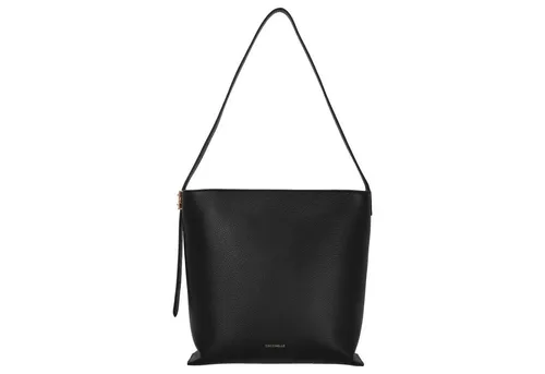 Coccinelle C-Me Lock Schultertasche 30.5 cm (noir) - Schwarz - Elegante Schultertasche aus feinem Leder mit praktischem Reißverschluss und komfortablem Schulterriemen. Ideal für modebewusste Frauen, die Stil und Funktionalität schätzen.