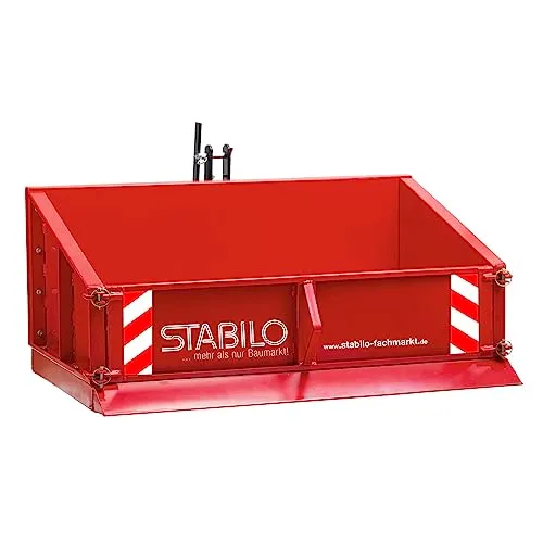 Traktor Heckcontainer Basic 153 cm - Anhänger & Kipper, vielseitiger Heckmulde mit 141 cm Arbeitsbreite und robustem Design für effizienten Transport.