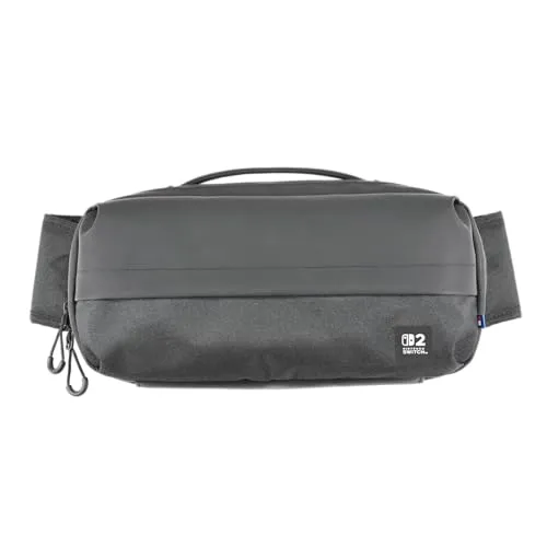 HORI Umhängetasche Adventure Pack (Schwarz) für Nintendo Switch 2 - Zubehörsets für Nintendo Switch - Robuste Crossbody-Schultertasche zum sicheren Transport der Konsole und Zubehör, offiziell lizenziert von Nintendo.