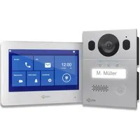 GOLIATH Basic Video Türsprechanlage, 7" Monitor mit Kamera - Gegensprechanlagen mit einfacher Installation und HD Touchscreen. Inklusive WLAN-Anbindung, Nachtsicht und erweiterbar für zusätzliche Stationen.