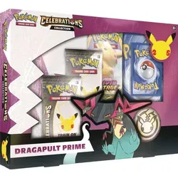 Pokémon Celebrations Katapuldra Primus Sammelkartenspiel 25th Anniversary - NEU - TCG OVP Displays, exklusive Special Edition Box zum 25. Jubiläum mit 18 hochwertigen Karten für Sammler und Fans.
