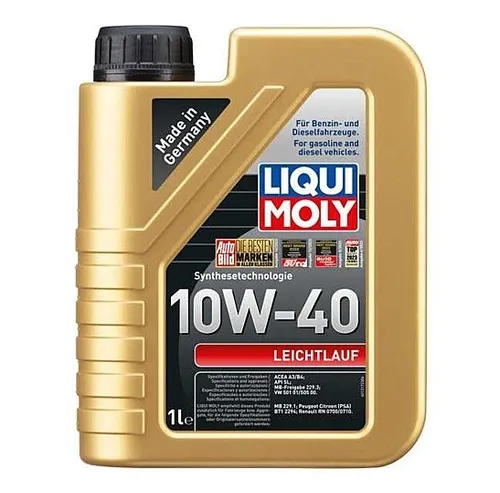 Motoröl LIQUI MOLY 1310 - Leichtlauf 10W-40, 5 Liter, ganzjährig einsetzbar für Benzin- und Dieselmotoren, ideal für moderne Motorenkonzepte