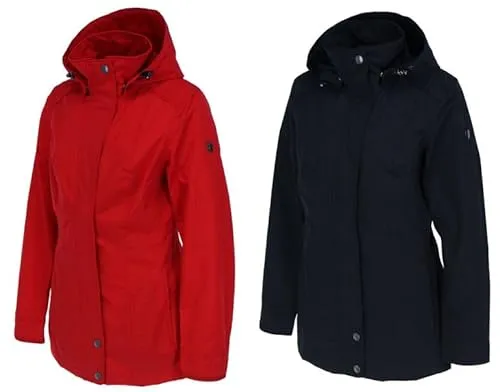 Wellensteyn Tousjours TOUS-382 Damen Übergangsjacke - Regenjacke für Damen in Größe L, Farbe Silversand, wasserabweisend und stylisch für wechselhaftes Wetter.